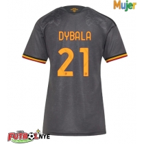 Camiseta AS Roma Paulo Dybala #21 Tercera Equipación para mujer 2026-27 manga corta